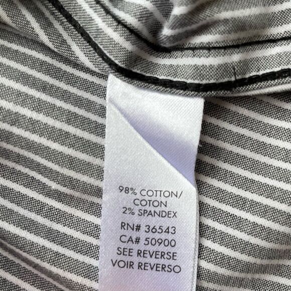 Calvin Klein Women’s Black/White Blouse - Size: Medium - Picture 5 of 8